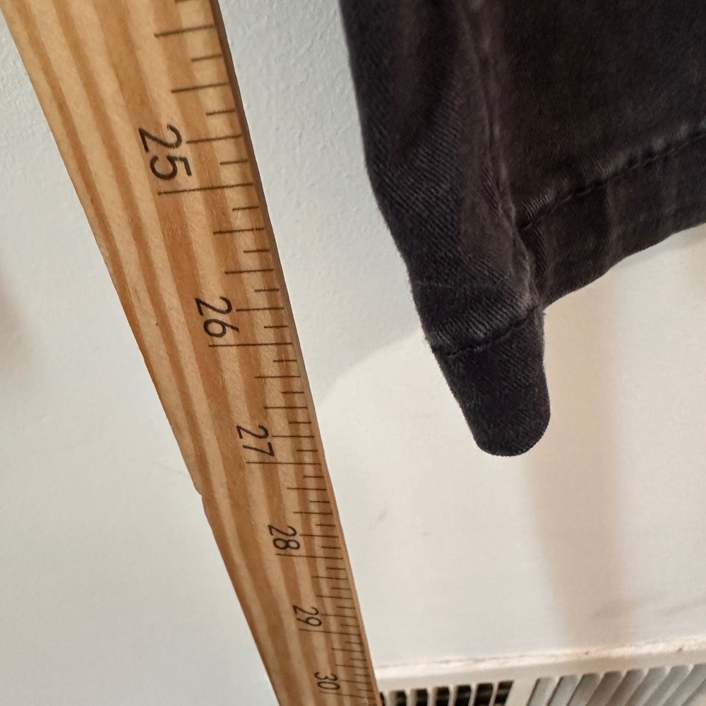 H&M Cargo Pants Men XS Regular Fit Black Cotton Twill Elastic Waist 29x27 - Picture 6 of 8